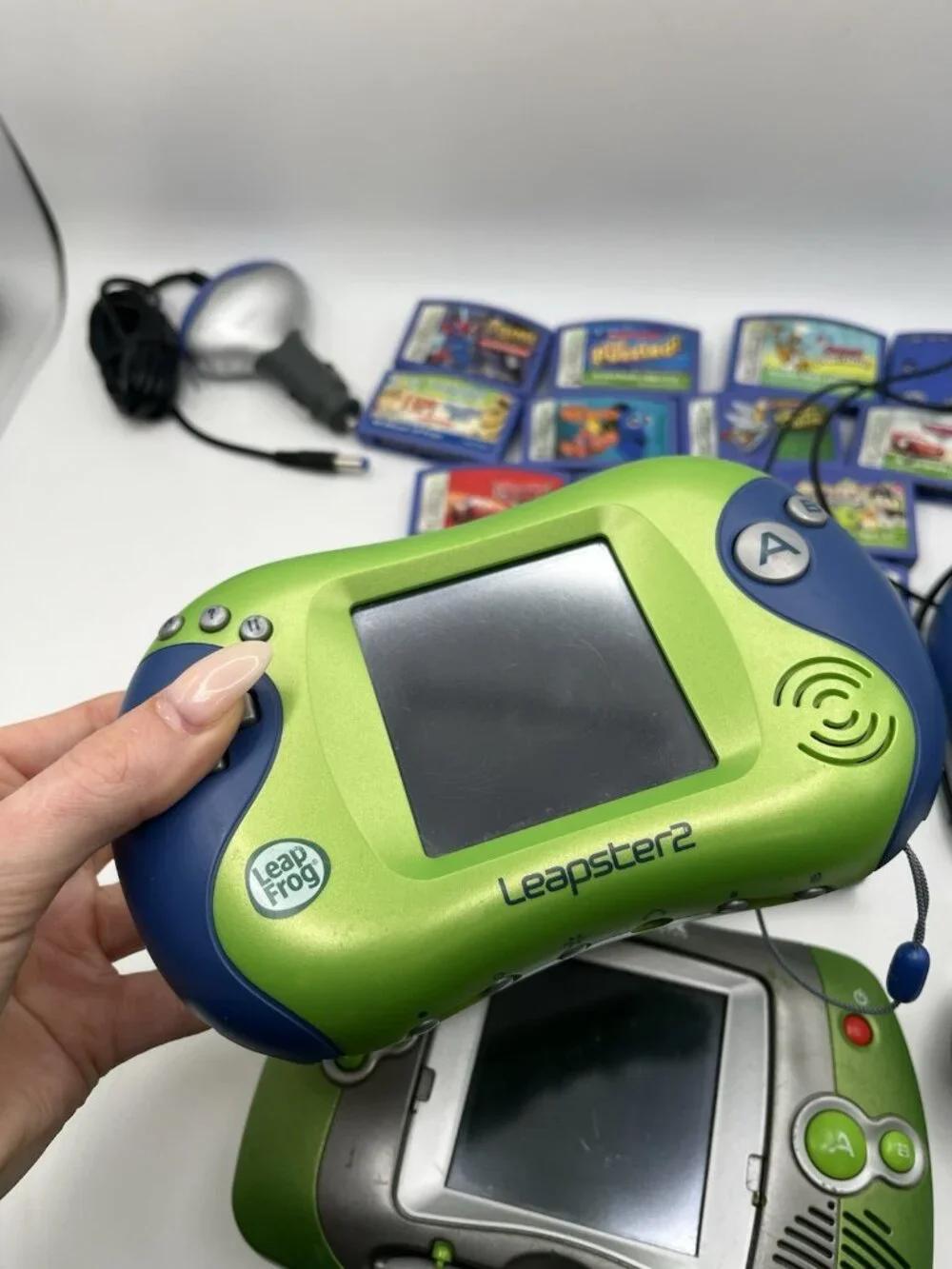 LeapFrog Leapster2 & Original Leapster Bundle w/ 20 Games Camera Dock FOR PARTS